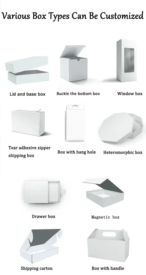 custom foldable box drawer transparent slide cover skincare packaging