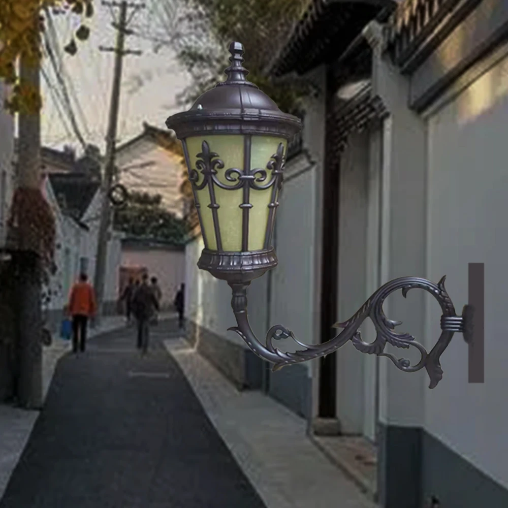 European style extended arm wall light Garden aisle LED E27 lighting Waterproof classic wall light