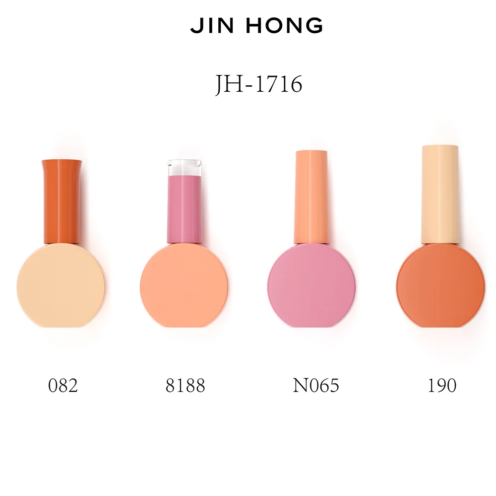 14ml custom made printed reusable eyebrow uv gel glass empty nail polish bottle