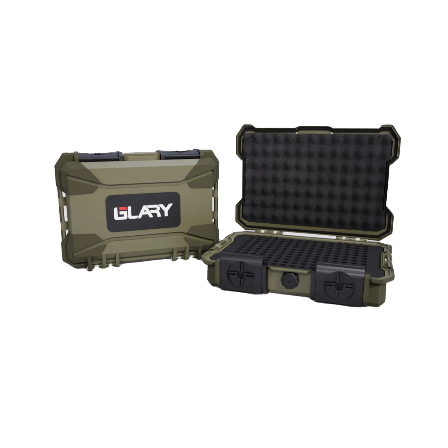 GLARY rugged durable ammo case carry box hard shell case box for hunting ammo fireproof utility ammo case box for outdoors