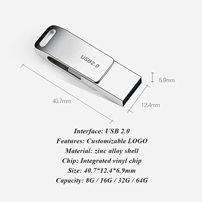  Металлический флеш-накопитель USB 128 объемом 3 0 Гб 32 ГБ