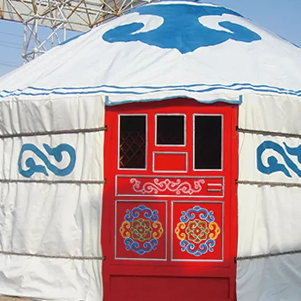 Century Ger 8m Wooden Yurt For Landscape Glamping Yurt With Door Canopy