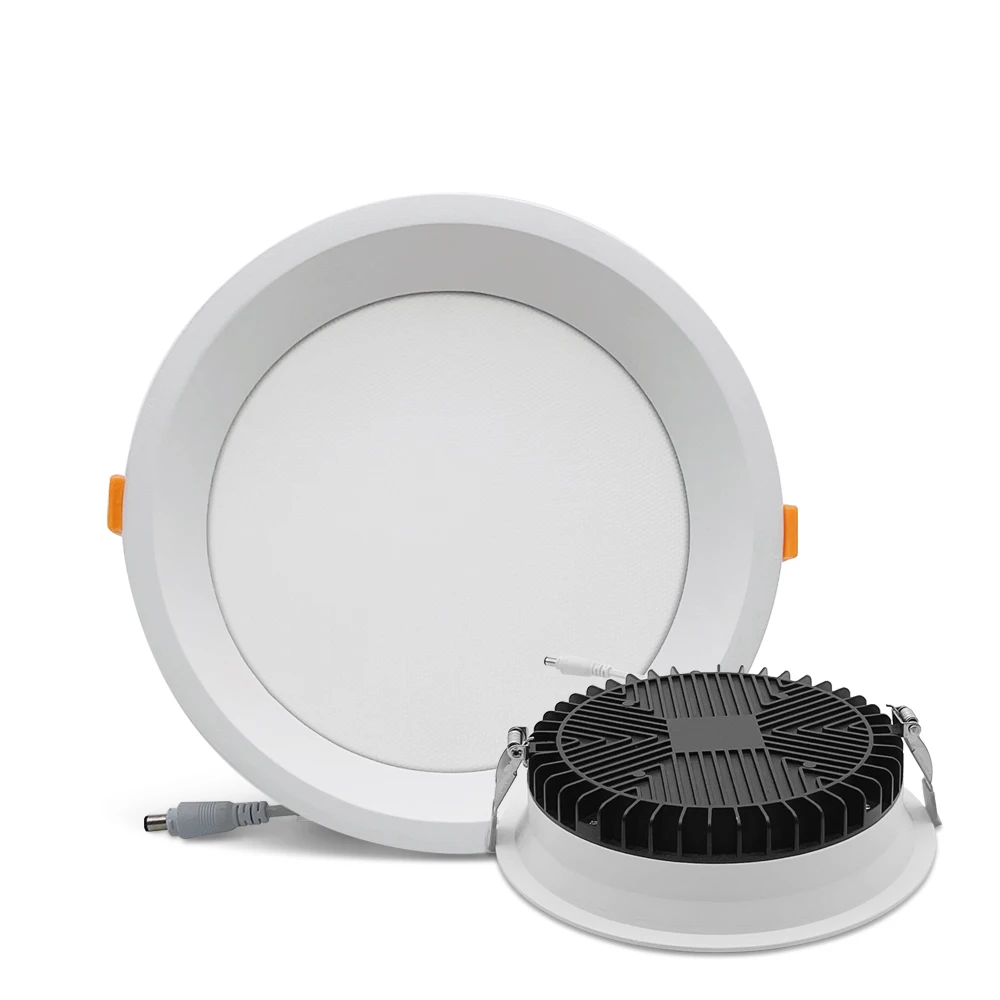 high bright 110lm/w 12w 18w 24w 30w 36w cutout 80mm 115mm 145mm 165mm 200mm recessed led downlight