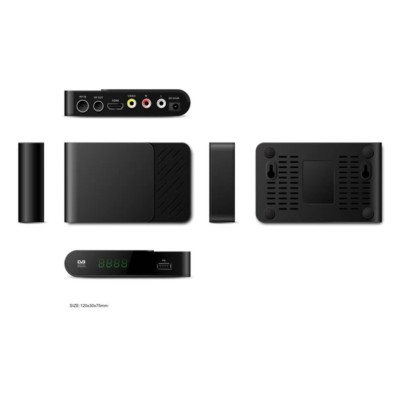 DVB-T2 set top box H.265 HEVC GX6702 WITH SCART & LAN Support for Europe market