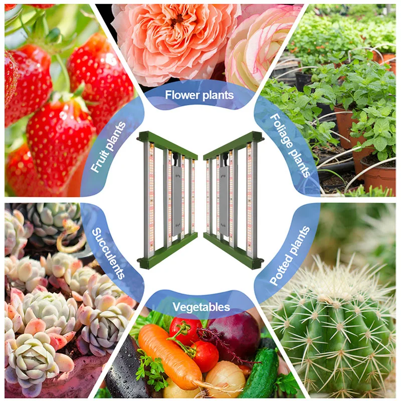 Waterproof grow lights 4 bars 120W 240W full spectrum LED grow lights SMD3030 chip indoor plant greenhouse grow lights