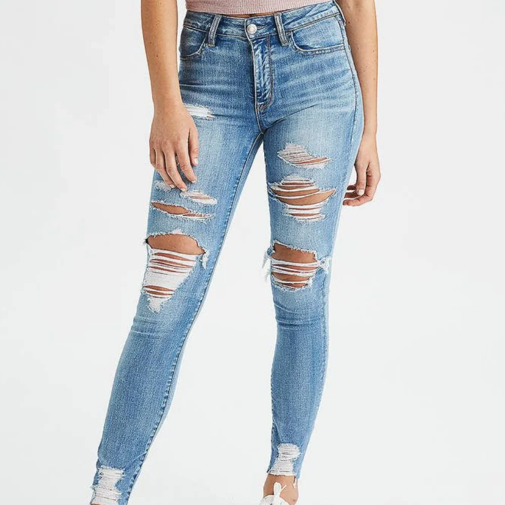  Новое поступление 2021 лучшие модные джинсы оптовая продажа голубые женские джинсовые брюки сделанные из бангладеш