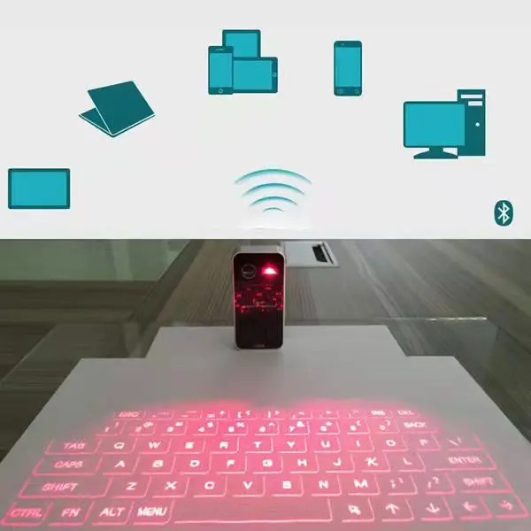 Мини-клавиатура для мобильного телефона I Pad лазерная клавиатура портативная настольная ПК