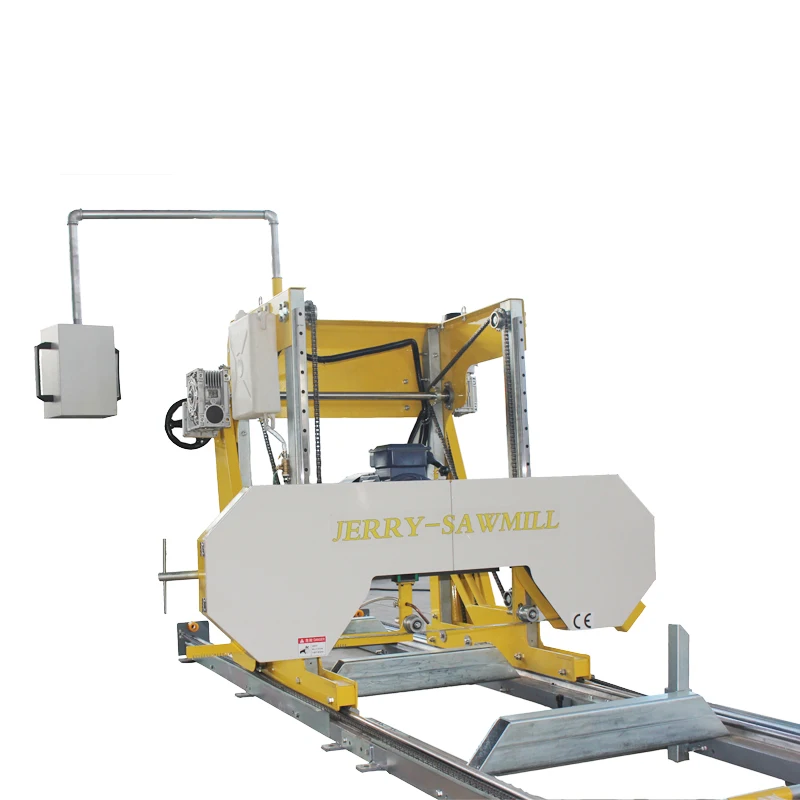 Electric automatic sawmill cheap wood saw machines with wheels fast cutting speed cutting diameter forestry machine
