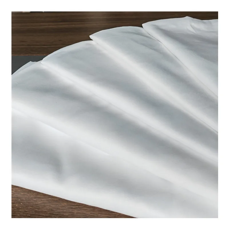 2022 new product medium weight bleached fabric polyester micro fabric bleach white fabric for garment