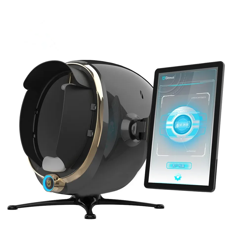 portable 3d AI face skin Diagnostics analyzer facial Tester scanner magic face mirror device skin analysis machine skin analyzer