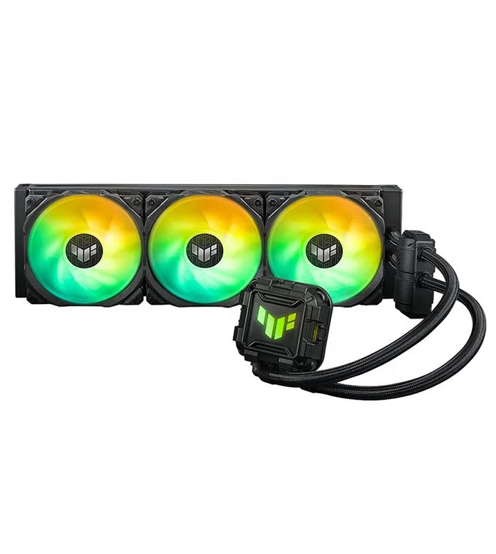 TUF Gaming LC II 360 ARGB All-in-One Liquid CPU Cooler with Aura Sync 3x TUF Gaming 120mm ARGB Radiator Fans  Reinforced Tubing