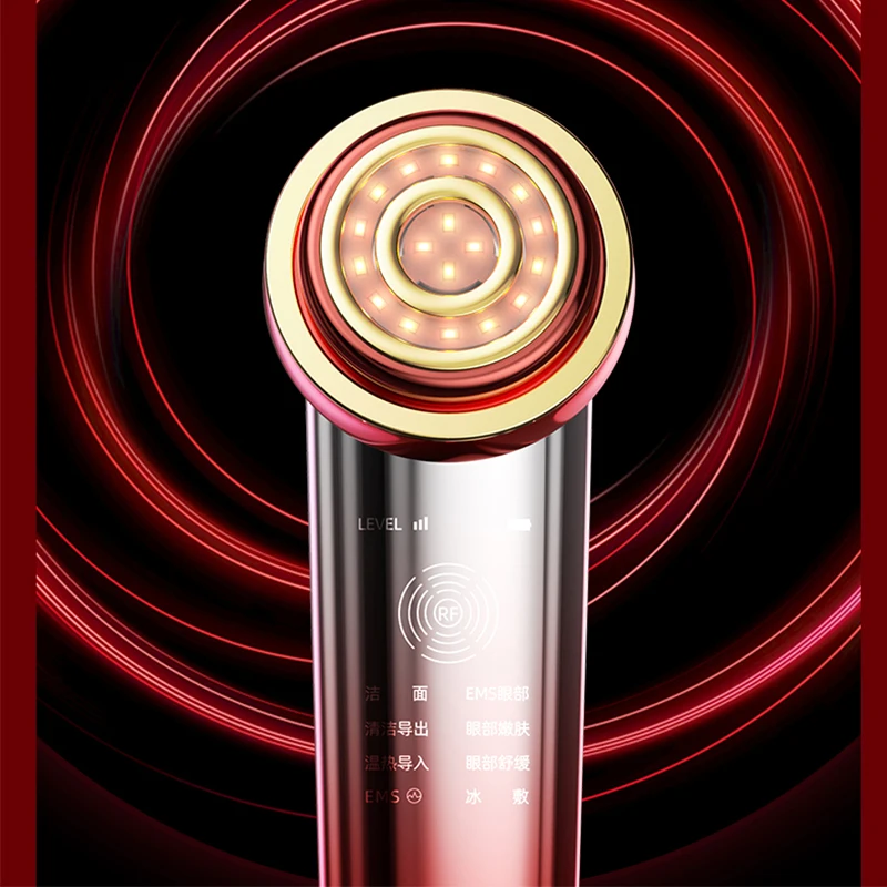  Hot products Skin Rejuvenation Ionic Photon 1.8MHz radio frequency galvanic microcurrent facial massager led skin