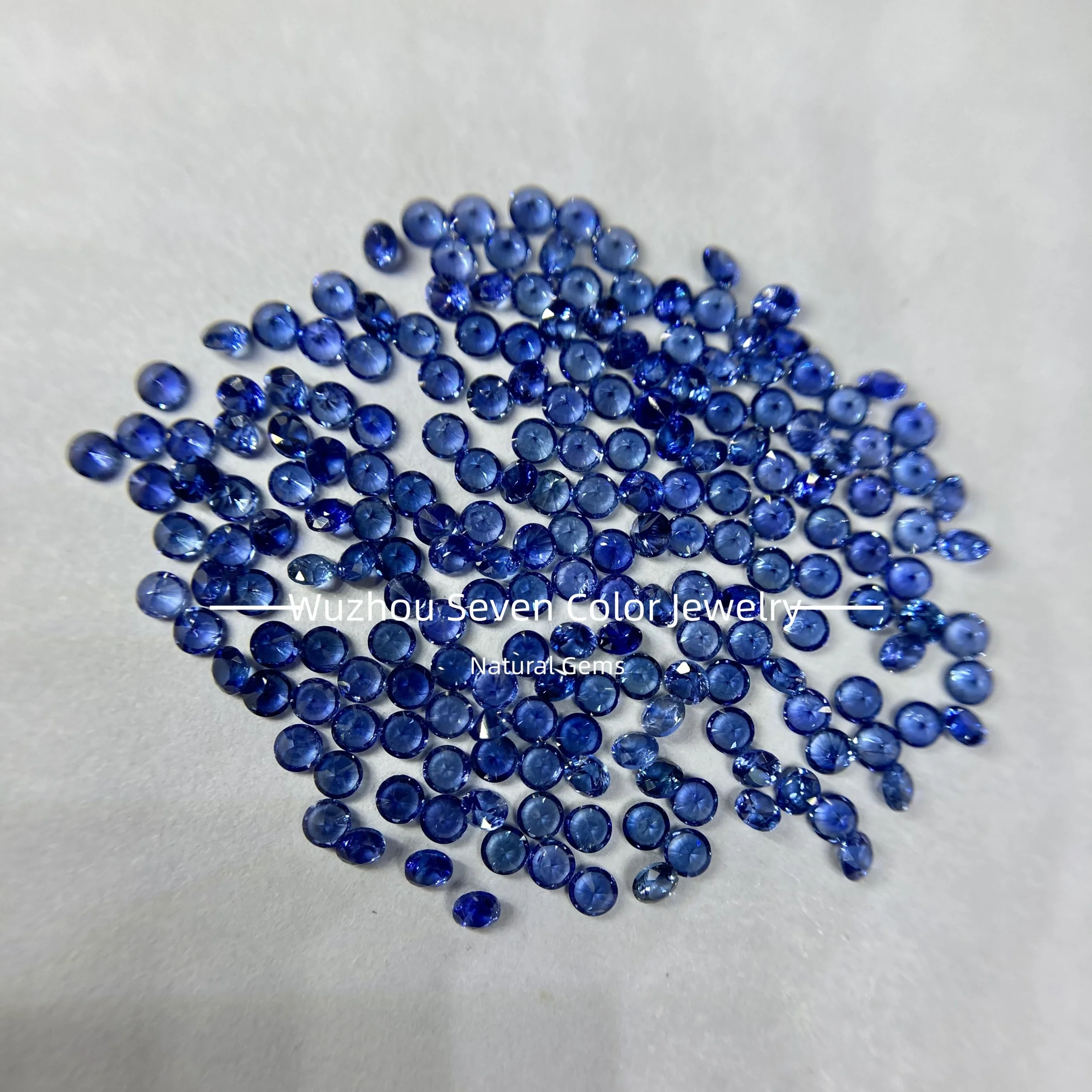 1.5mm natural blue sapphire stone precious stone melee blue gemstone top diamond cut sapphire blue price per carat