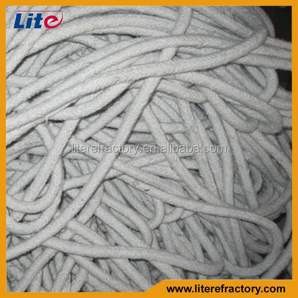 heat insulation materials manufacturers thermal sealing glass fiber strengthened ceramic fiber rope