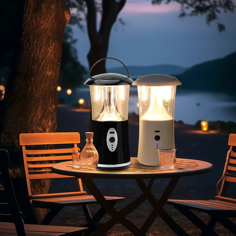 Rechargeable Camping Light Powerful Torch Portable Emergency Lantern 2000K-6000K with Reverse Charging