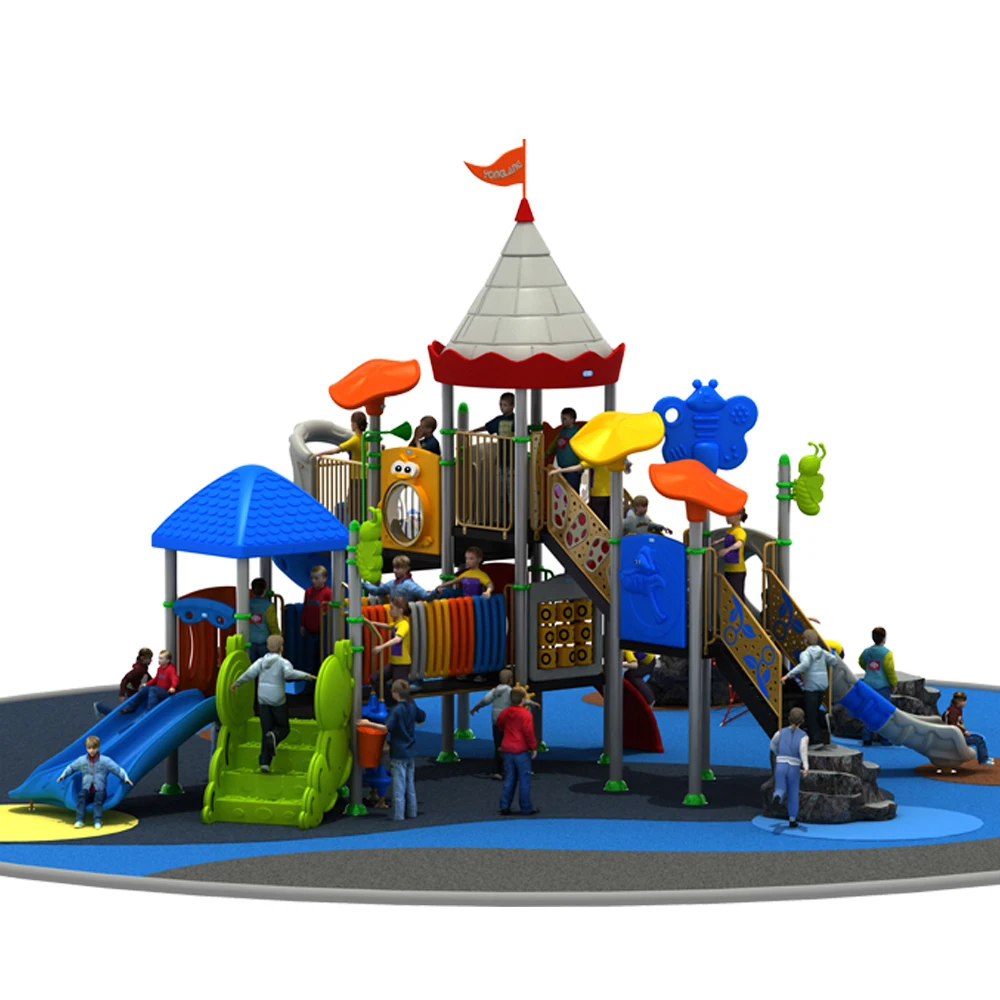 YL-S124 Amusement Park Free Play Equipment Safety Education Outdoor Special Design Playground Slides
