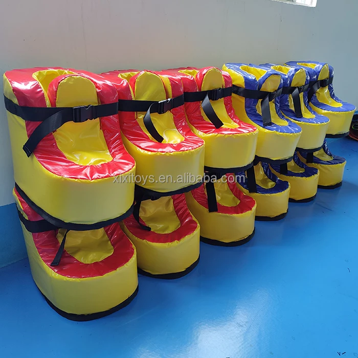 Outdoor teambuilding sport games Giant PVC Speed Shoes for Inflatable Sumo Games,Giant Soft Foam Boots