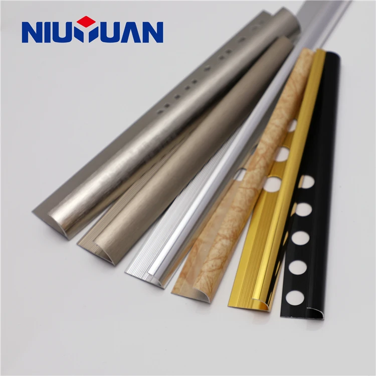 Foshan Niu Yuan Fast Delivery Customized metal material tile trims tile accessory type