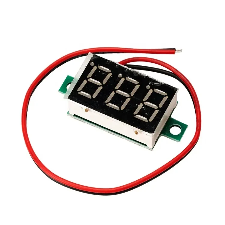Mini 0.28 inch 0.28' 3 bits DC 0-100v Digital Red /blue/green LED Display Panel Voltage Meter Voltmeter tester