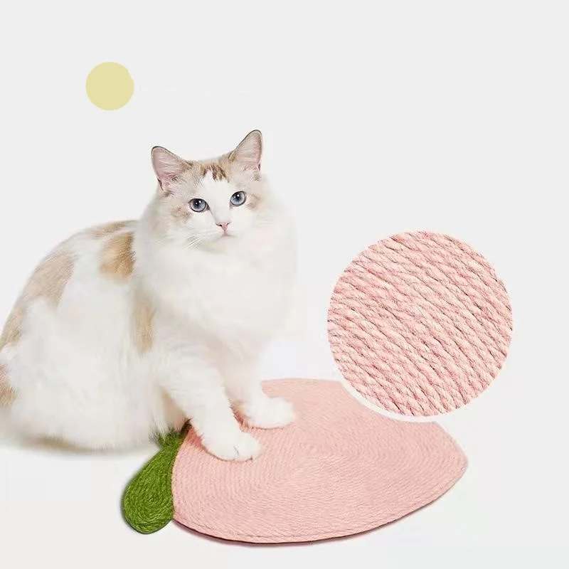 Factory Supplies Fruit Shape Cat Scratching Pad Cat Scratching Board Floor Sisal Claw Grinding Pad Pet Playing Toy