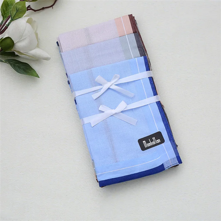 
Good style new design personalized soft cotton hanky square handkerchief 