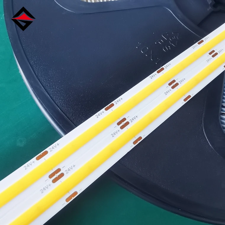 Hot sale 24v not drop cob strip 10w 384led 10mm no pressure drop cob led light strip