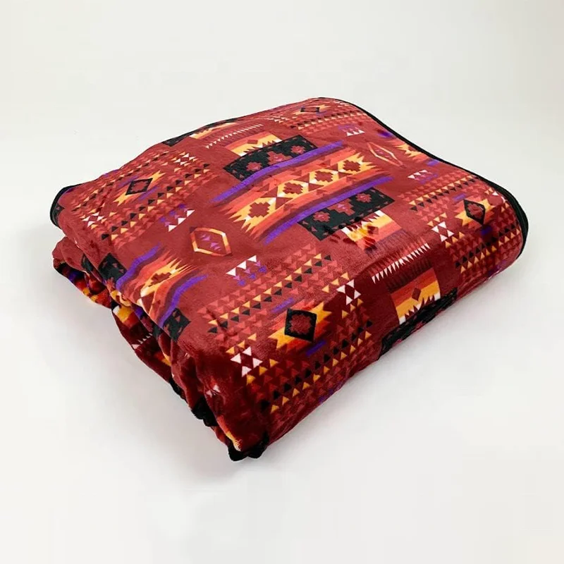 Роскошные качественные мягкие уютные фланелевые одеяла для дивана-кровати домашний декор в стиле ацтеков коралловые флисовые