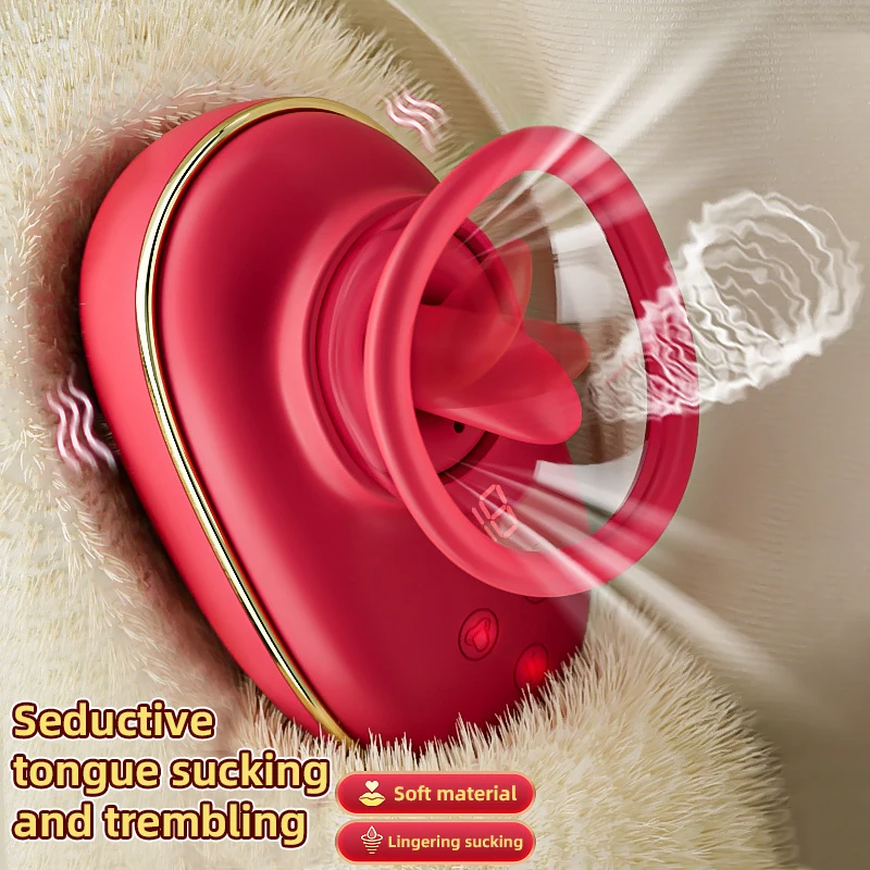 HG 2024 new design women female silicone massager egg sex toy women bed breast sucking machine tongue vibrator nipple sucker