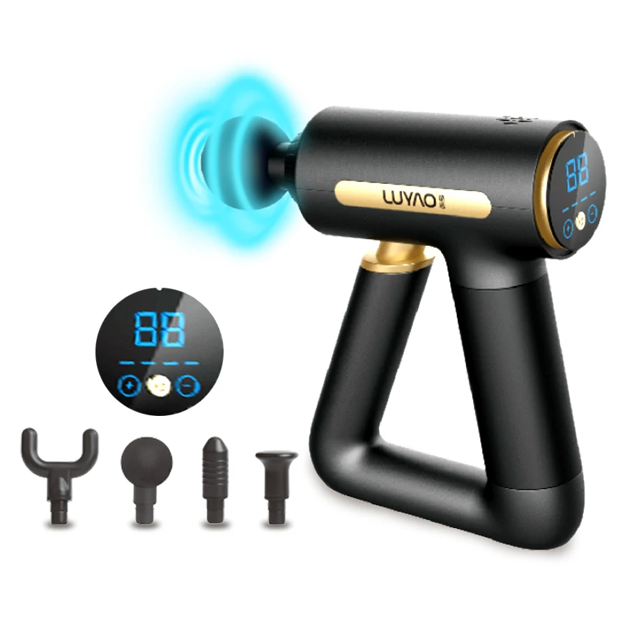 Luyao triangle body massager machine vibrating screen dc brushless motor controller massage gun