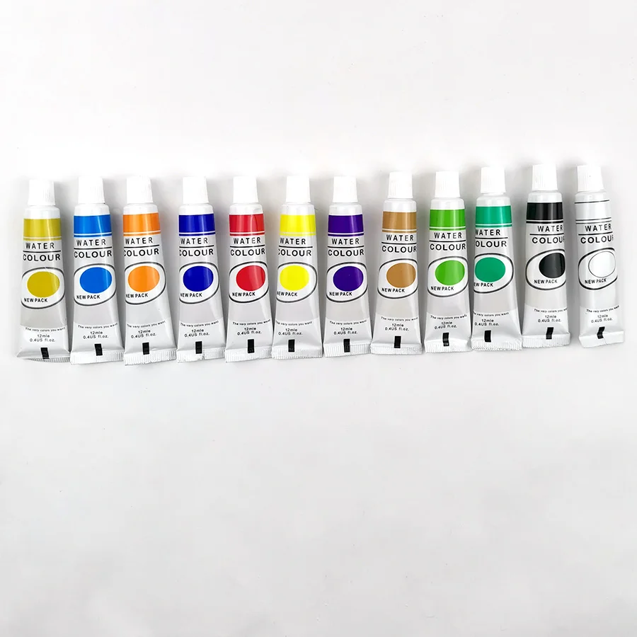 Promotional Gift for Kids School Paint 12ml 12 Colors