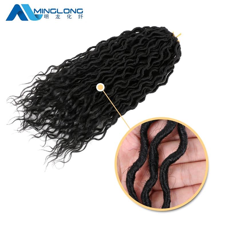 Free Sample Curley Edge Twist Crotchet Dread Extension Curly Soft Jumbo Braids Extensions Braided Goddess Crochet Hair Faux Locs