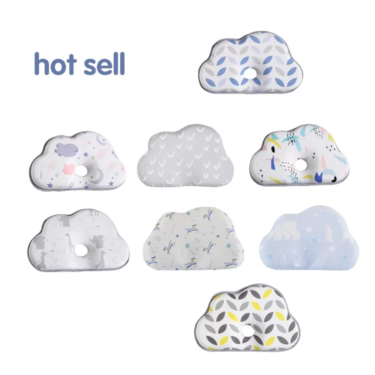 ChockChick Washable Cotton Memory Foam Cute Kids New Born Baby Pillow For newborn baby