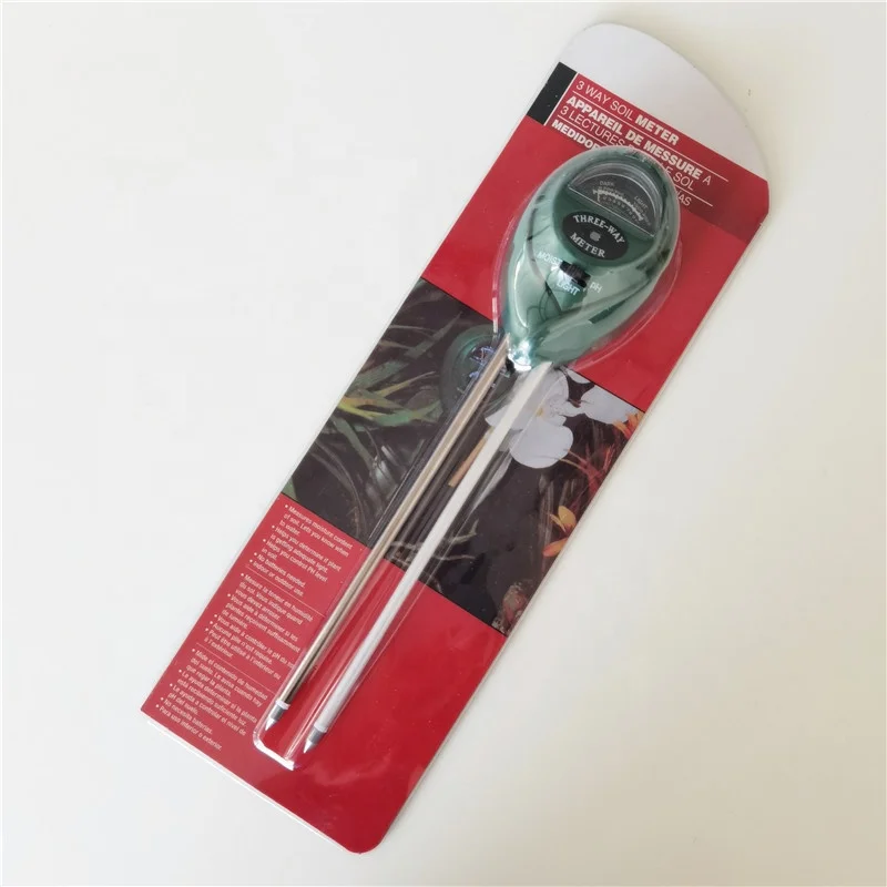 
Protable 2 Probes 3 in 1 Moisture Sunlight pH soil moisture sensor Meter water monitor for Farmland 
