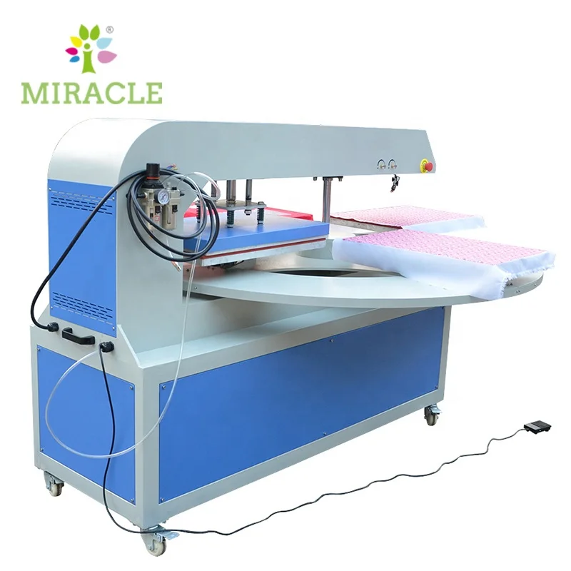 Pneumatic Heat Press Machine 4 Working Station 38x38 Automatic Rotating Fast Printing T shirt Heat Transfer Machines