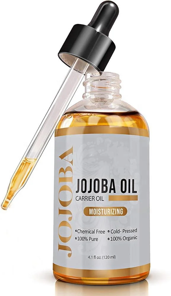 Private Label  Organic Jojoba Oil Pure Natural Cold Pressed Hair Body Face Skin Finger and Foot Nail