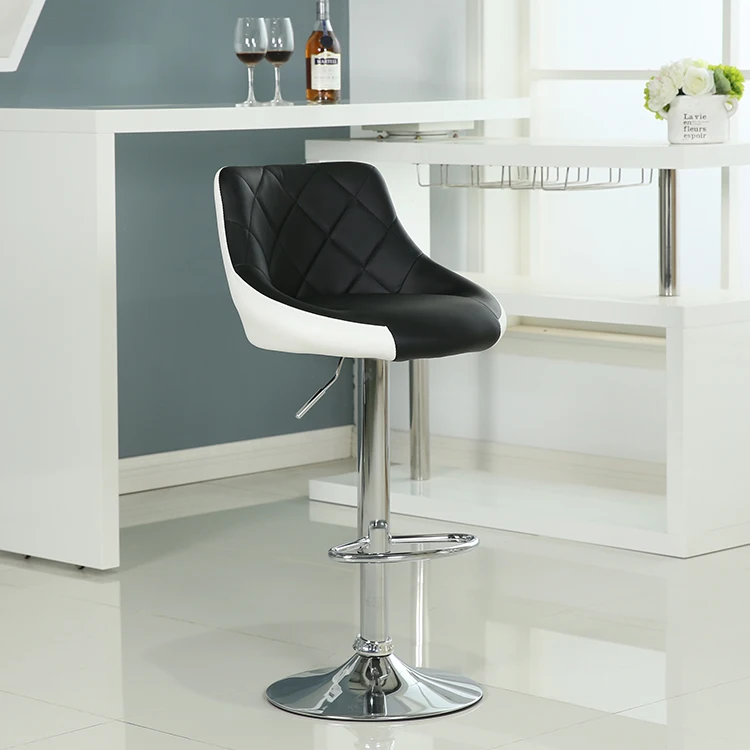New design Commercial leather swivel rustic bar stool