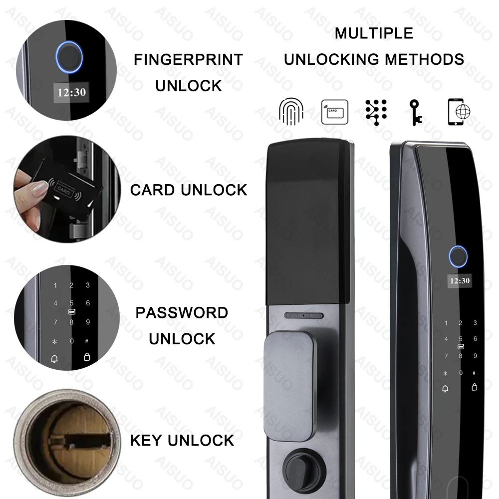 TUYA WIFI приложение отпечатков пальцев двери умный замок биометрический отпечаток пальца Умный Замок