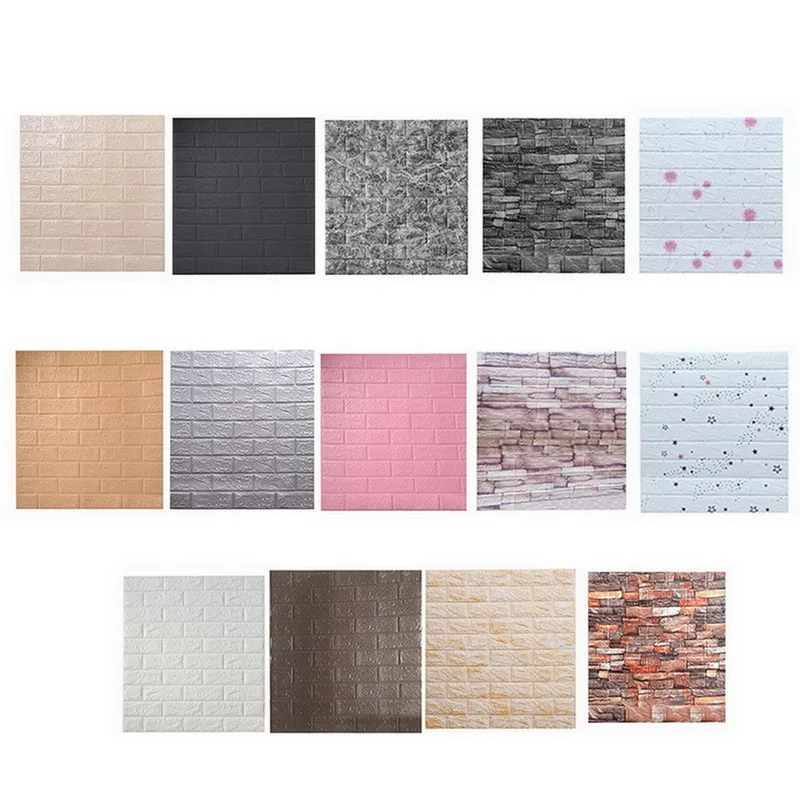 Self adhesive Foam sticker faux brick wall/self adhesive paper walpaper 3d wallpaper panel.jpg