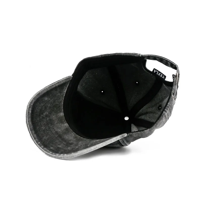 Trendy Summer Fashion Unisex Custom Embroidery Logo 6 Panel Vintage Soft Low Crown Baseball Cap Cotton Washed Distressed Dad Hat