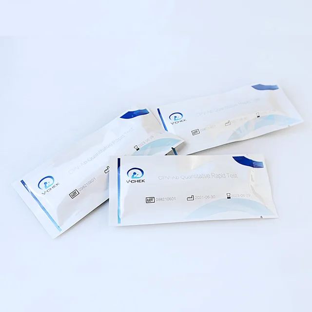 Pet test with kit test cpv ccv for diagnosis of canine virus on pets