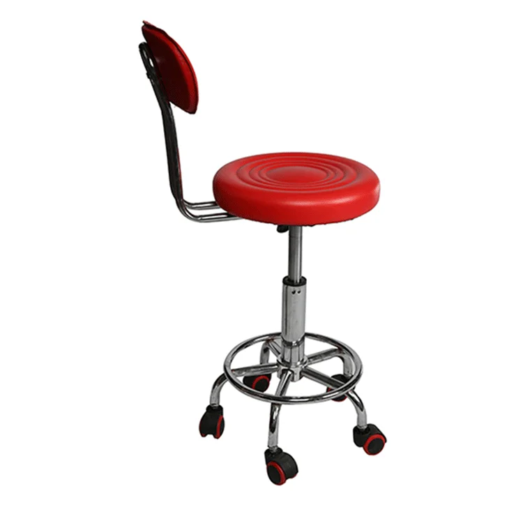 Adjustable height Swivel Stainless Steel Modern Bar Stools Chairs With Back