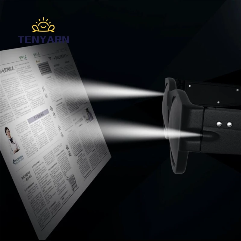 Оптовая продажа, китайские дешевые светодиодные очки для чтения Tenyarn, очки для чтения с защитой от синего света со светодиодными лампами