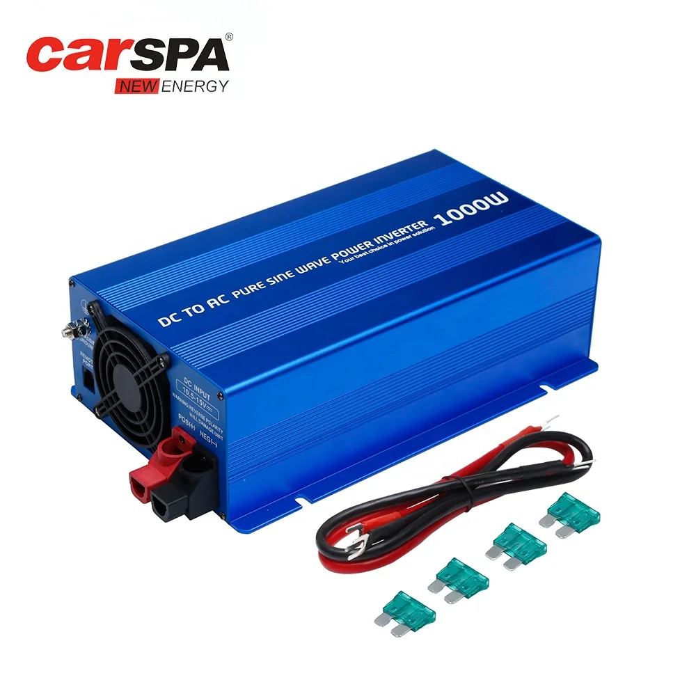 12/24VDC в 110/220VAC инвертор с ЖК-дисплеем 1000 Вт чистый синусоидальный для домашнего использования