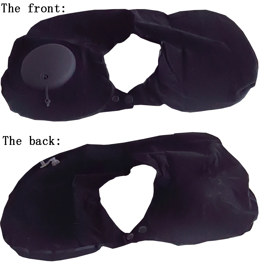 Wholesale Soft U Shape Inflatable Neck Head Pillow for Traveller Officer Short Rest Air Inflated Airplane Car Pillow