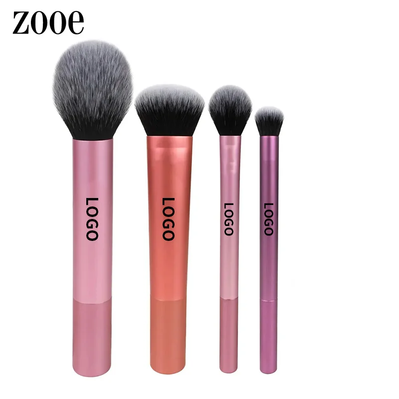 4PCS Makeup Brushes Set  Blending Sponge Makeup Tools For Foundation Blush Bronzer Eyeshadow  Premium Synthetic Bristles brush