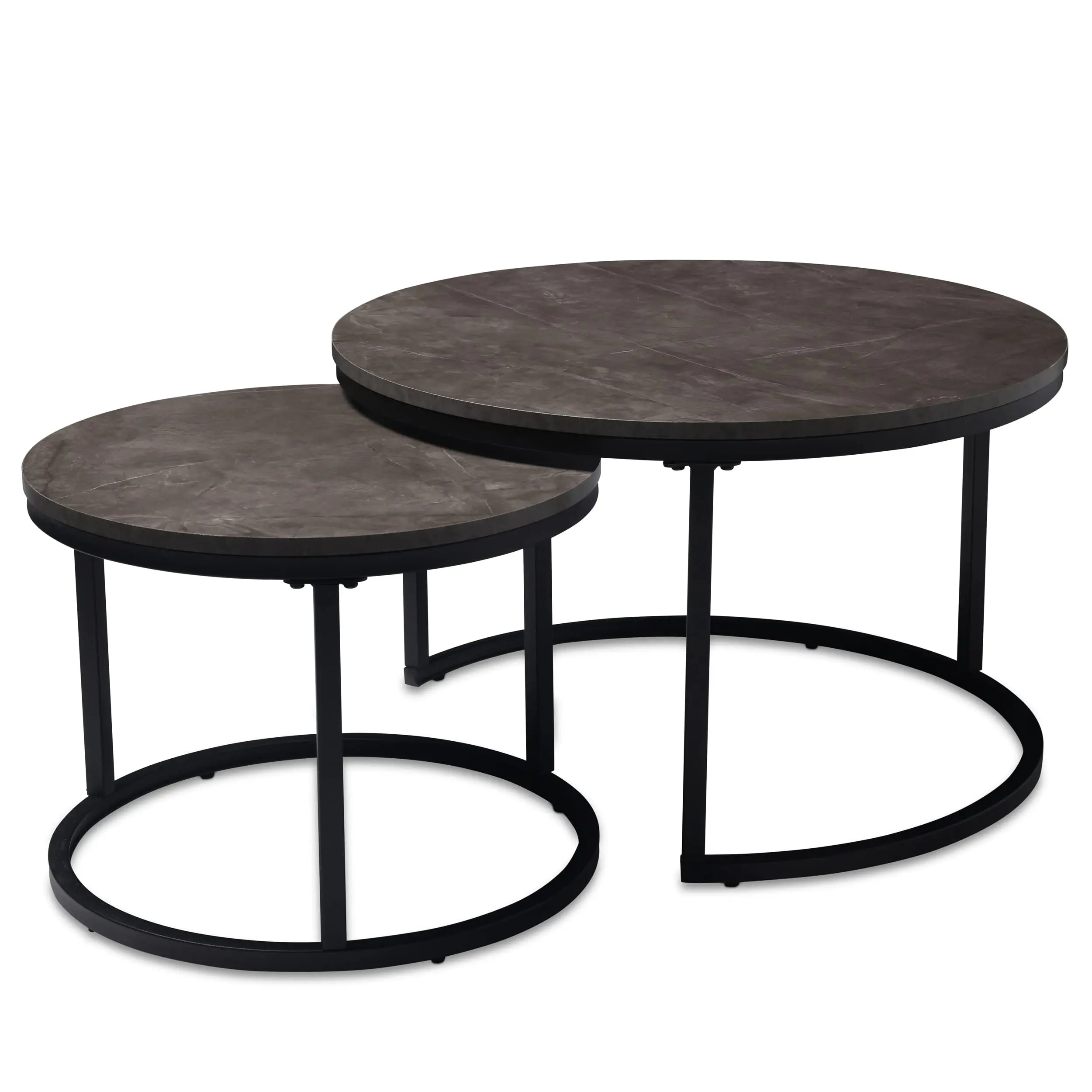 Oak Simple durable new Coffee tables of Nesting Solid smart coffee table MOP Top modern coffee table For Living Room