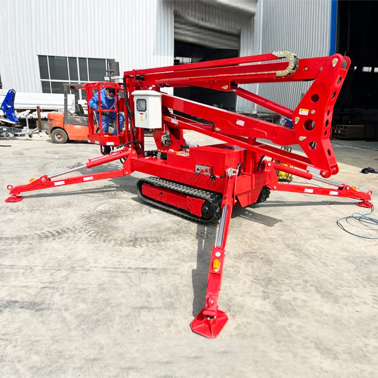 Folding Two Wheels Towable Boom Lift 20m Cherry Picker Telescopic Towable Boom Lift