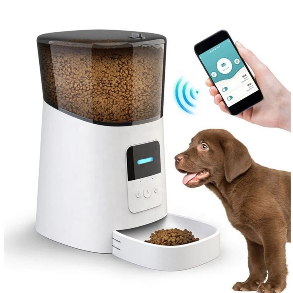 Eco-Friendly Modern New Pet Feeder With Camera, Wholesale Smart Wifi Automatic Pet Bowls Feeders
