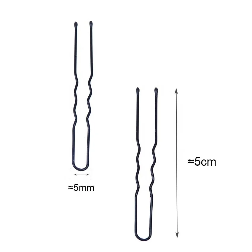 Beauty Salon Tools Latest Design U shape Black Metal Hair Bobby Pins For Women