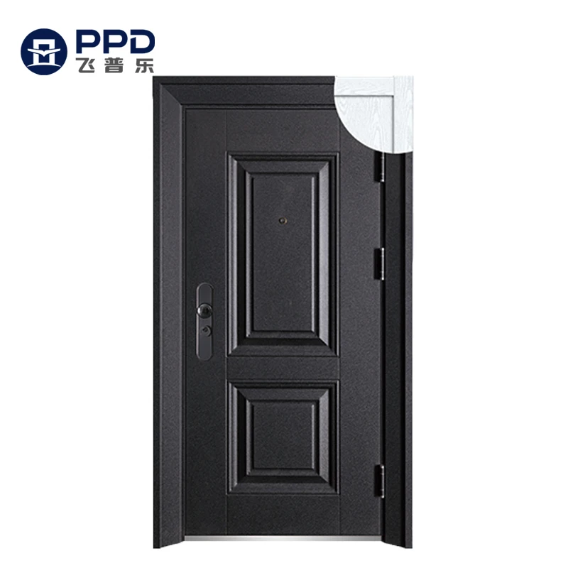 Customize Main Gate Security Steel Door New Designed Metal Exterior Anti-Theft steel Door